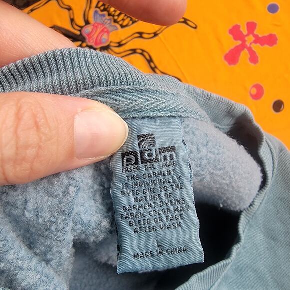 Y2K Aqua Mickey Sweatshirt L - Picture 6 of 7